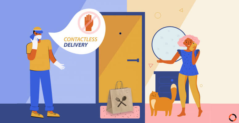  How contactless delivery transforms the restaurant industry during COVID-19 pandemic 