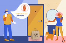How contactless delivery transforms the restaurant industry during COVID-19 pandemic 