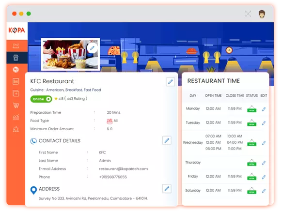 Multi Restaurant Online Food Ordering System
